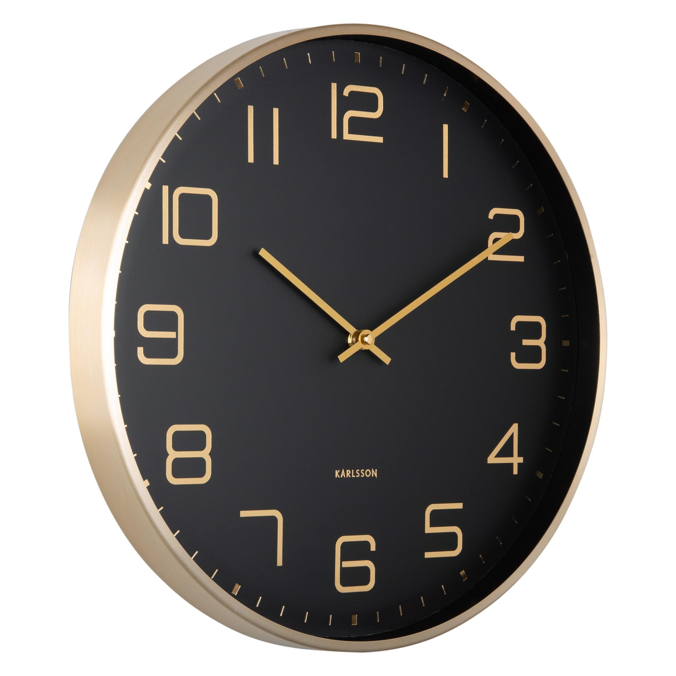 Karlsson, Klok, Elegantie Gloed Zwart (40 cm)