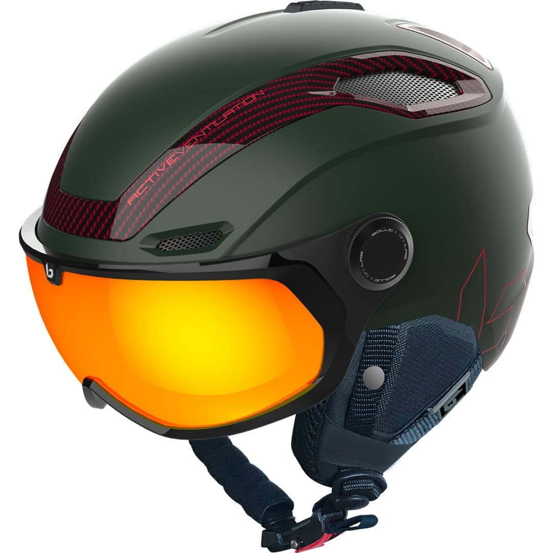V-Line Carbon Phantom Fire Lens Cat 1-3 Helm Forest Matte S 52-55