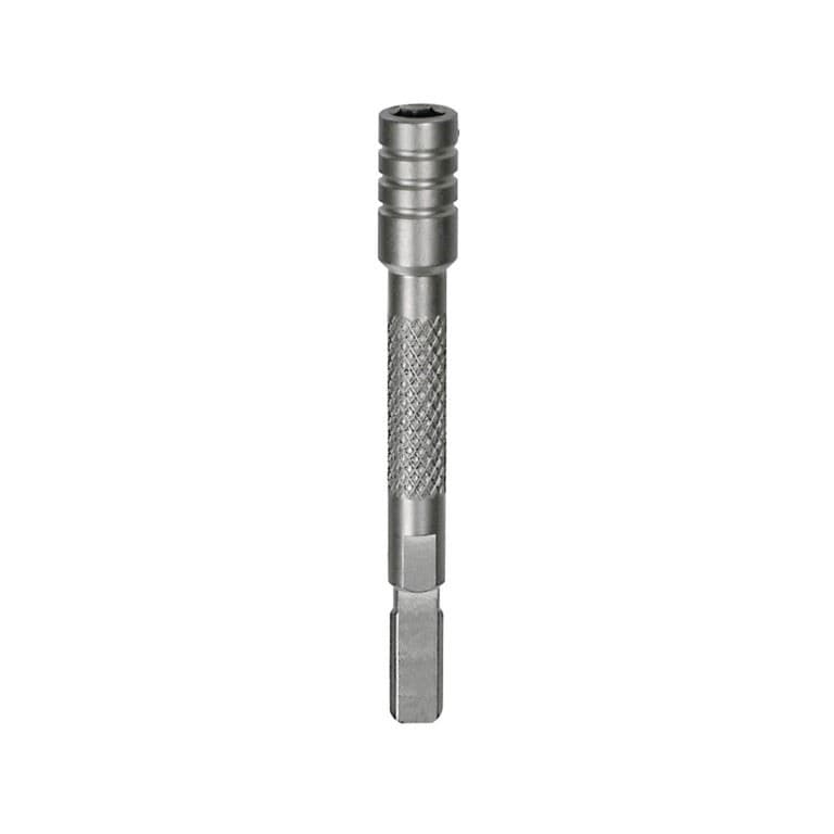 Rallonge pour tournevis argenté Taille unique