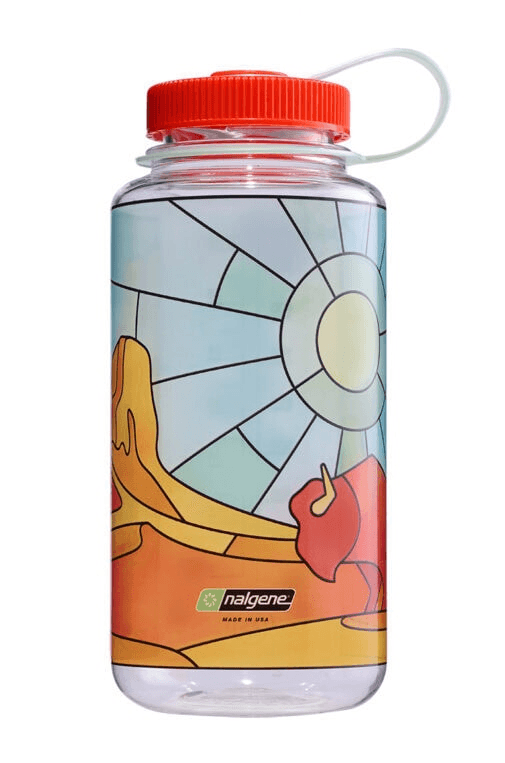 Wide Mouth Clear Stained Glass Sustain 1L Drinkfles Desert 1L