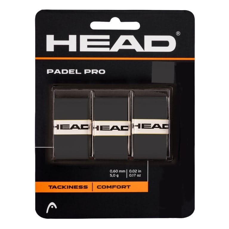 Padel Pro 3 Pack Racketsport Overgrip Black 3 Pack