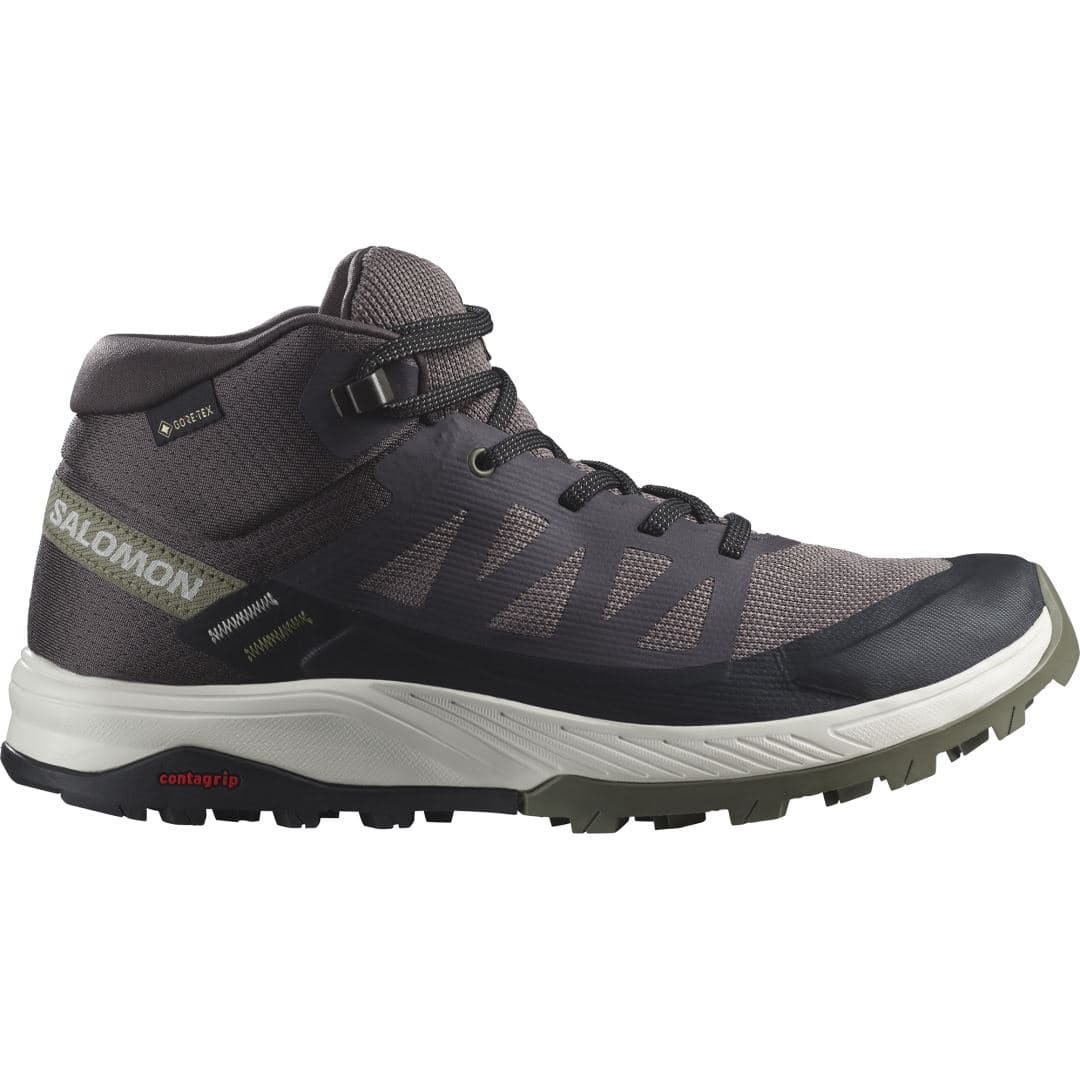 Outrise Mid Gtx Dames Hoge Wandelschoen Shale/Black/Deep Lichen Green 4,5