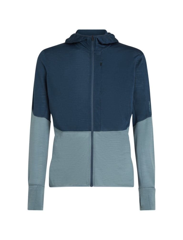 200 Realfleece Descender LS Zip Hoody Fleece Heren Abyss/Blue Ash S
