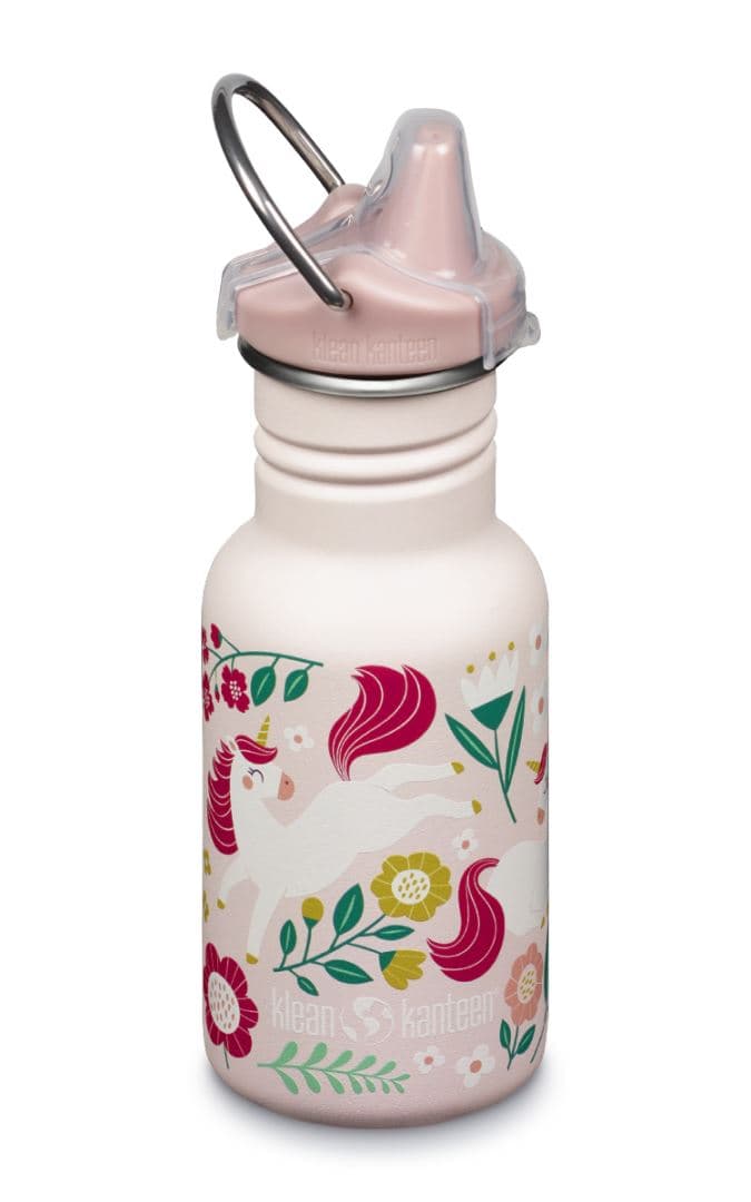 KlK 12oz Classic Narrow (w/ Sippy Cap) Drinkfles Leaping Unicorns 355ml