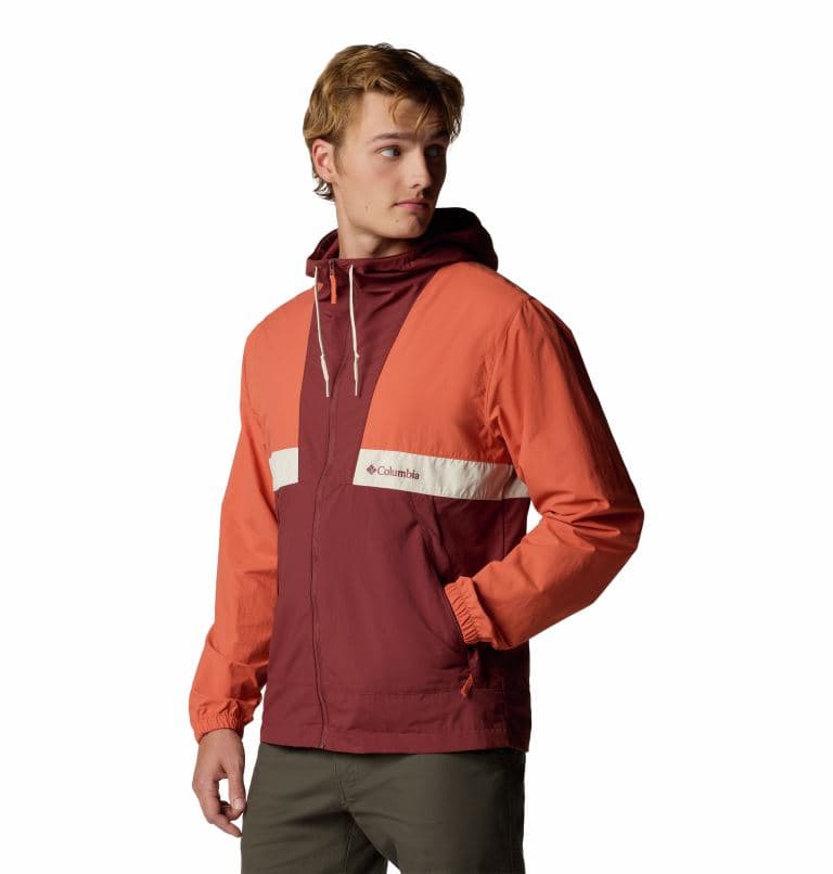 Spire Valley™ Hooded Windbreaker Jas Heren Tuscan, Spice, Dark Stone L