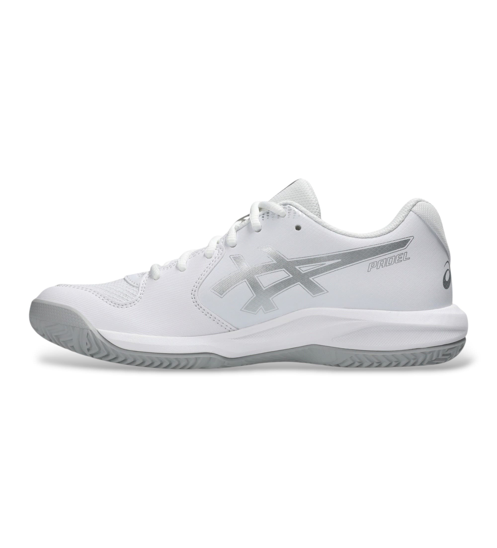 Asicsvoor vrouwen. 1042A318 Sneakers GEL-Dedicate 9 Padel wit (37.5), Plat, Veters, Casual, Sportief, Tennis/padels, Mesh