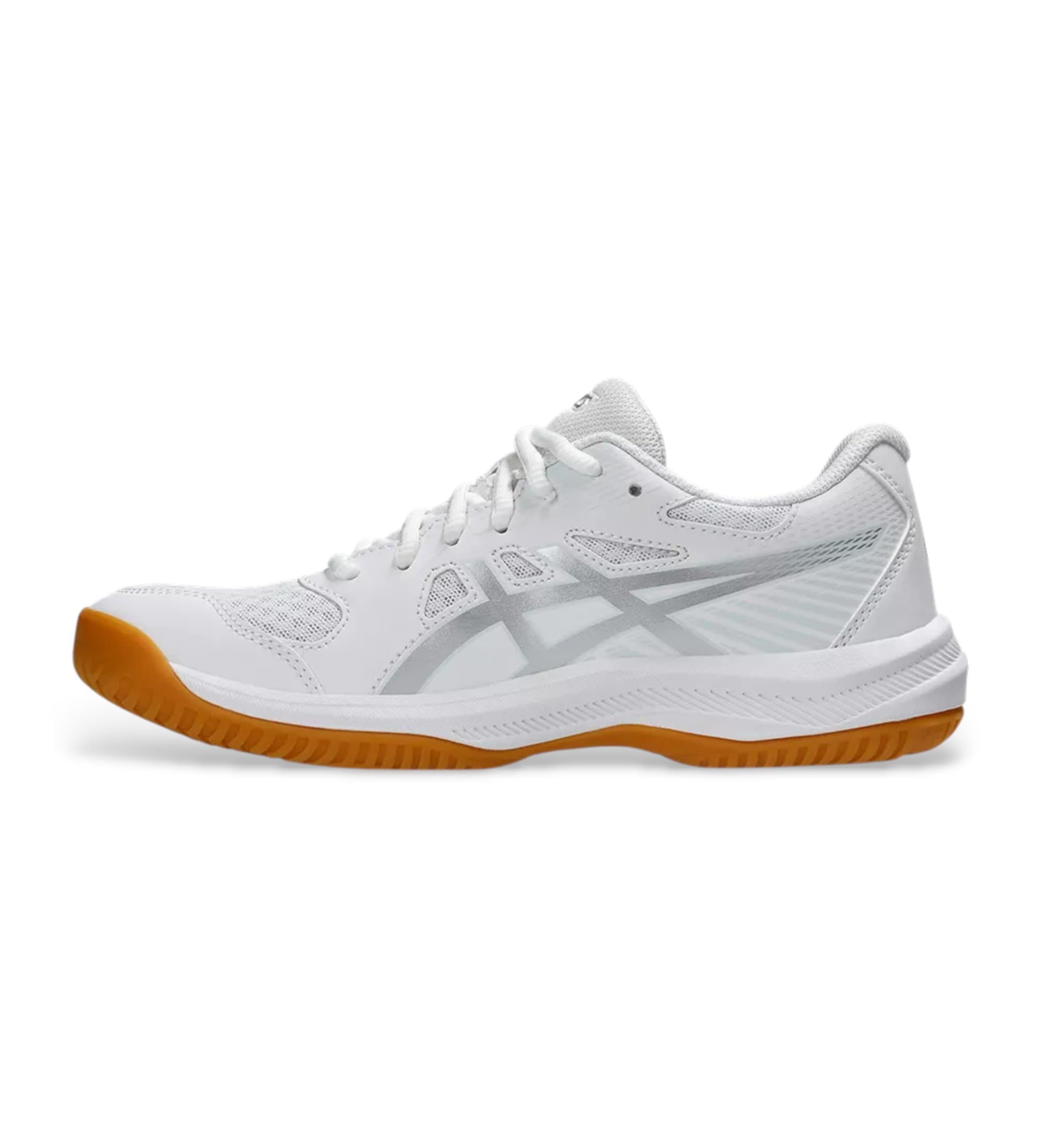 Asicsvoor vrouwen. 1072A107 Upcourt 6 schoenen wit (41.5), Plat, Veters, Sportief, Meerdere sporten
