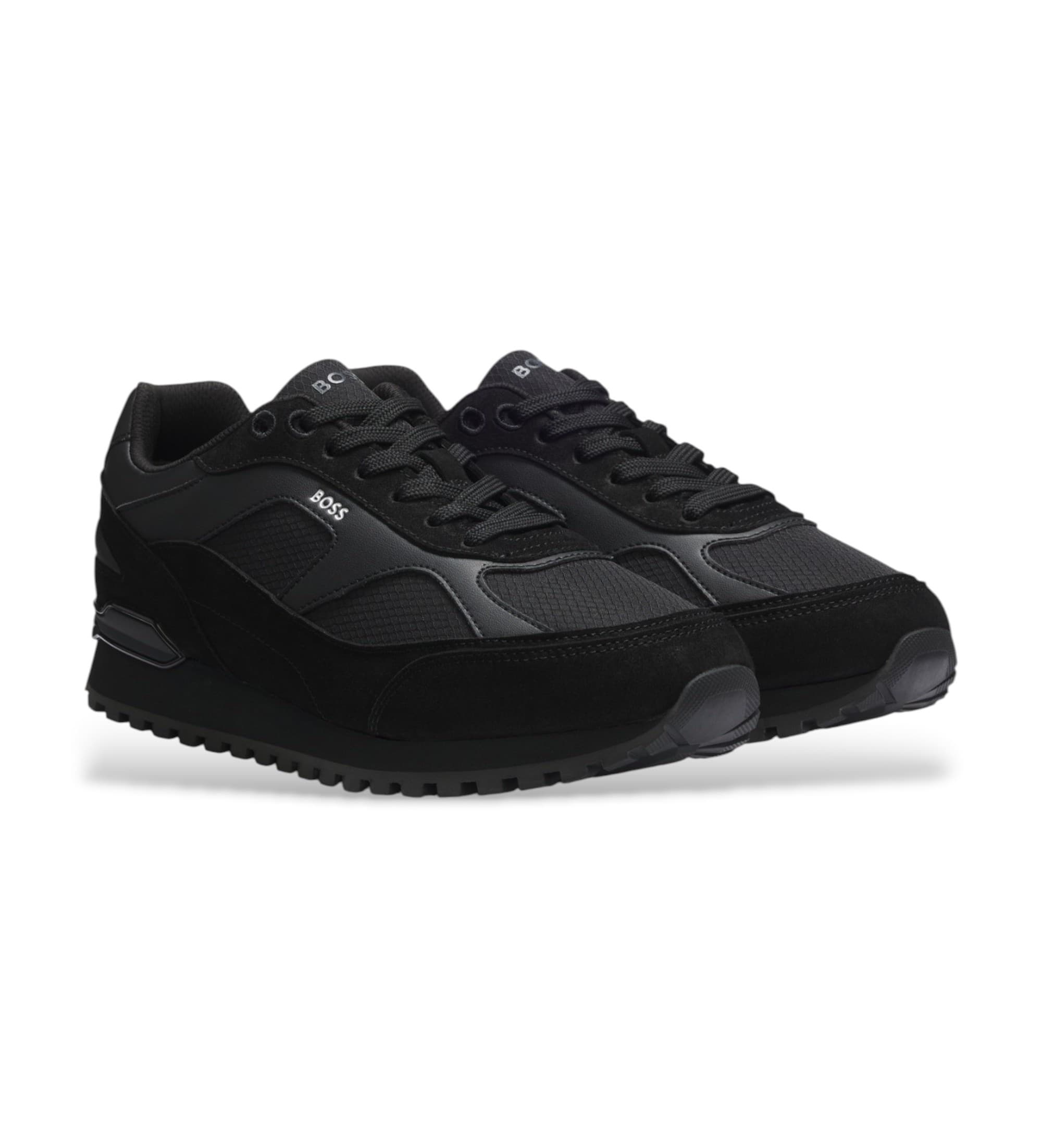BOSS pour homme. 50573554 Chaussures de parkour Parkour-L Runn noires (40), Plat, Lacets, Casuel