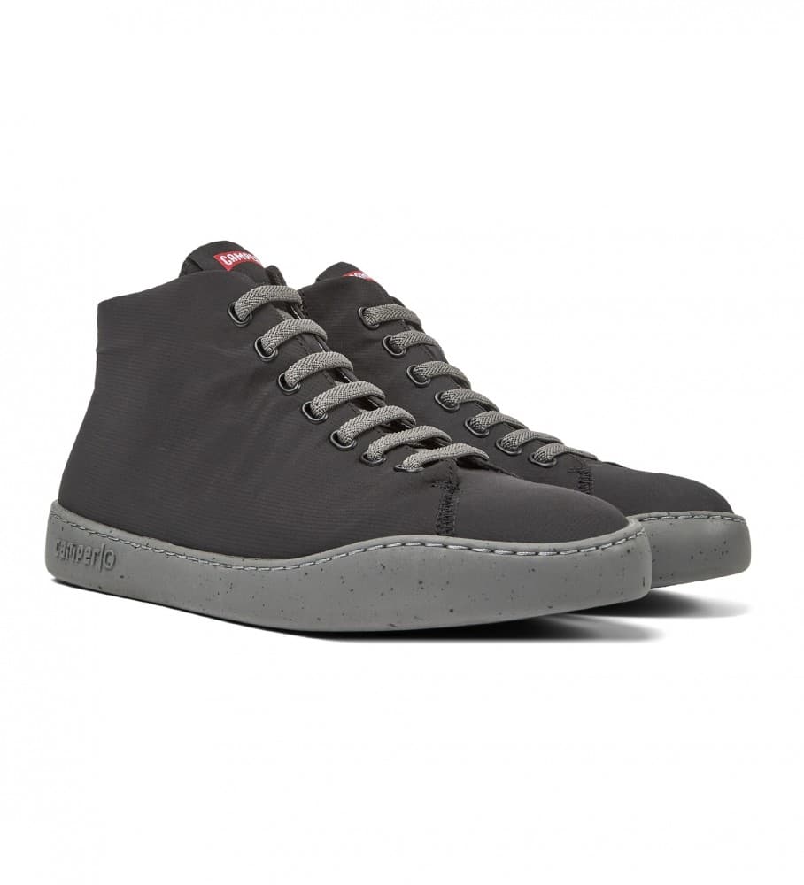 Camper pour homme. K300270-018 Chaussures Peu Touring noires (42), 1 à 3 cm, Lacets, Casuel, Polyester recyclé