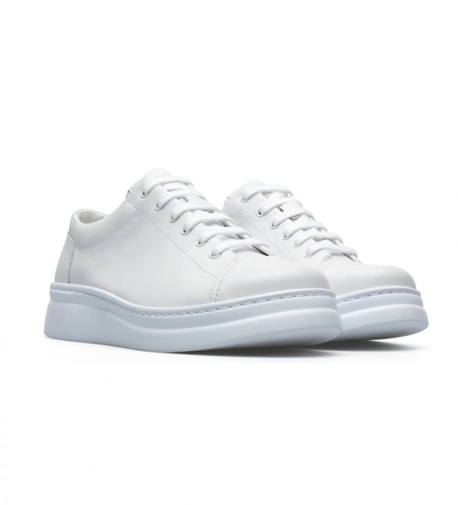 Camper pour femme. K200508-041 Chaussures en cuir K200508 blanc (37), Plat, Lacets, Casuel