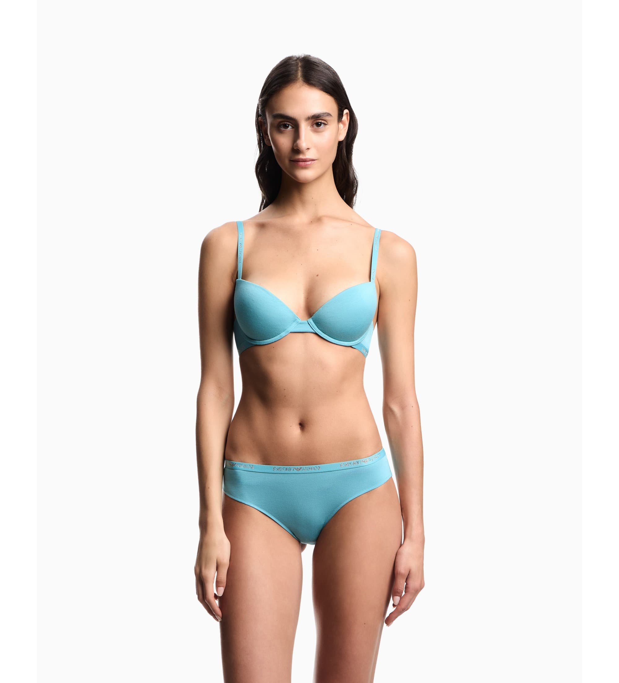Emporio Armani für Damen. EW000403_AF19024 2er Set Höschen Think blau (XL), Heimtextilien, Viskose, Türkis