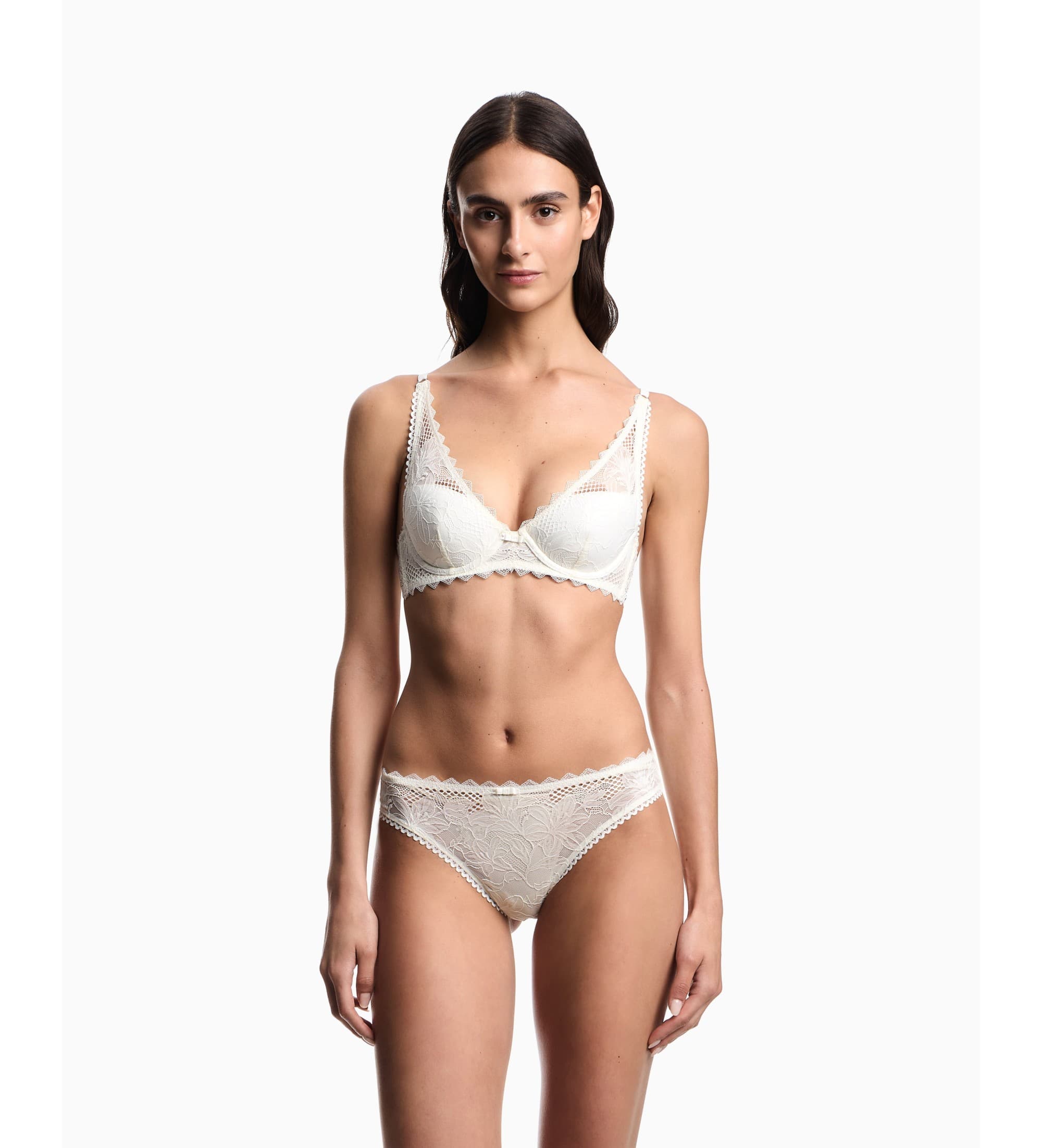 Emporio Armani für Damen. EW000434_AF19033 Eternal Lace BH weiß (95B), Heimtextilien, Polyamid