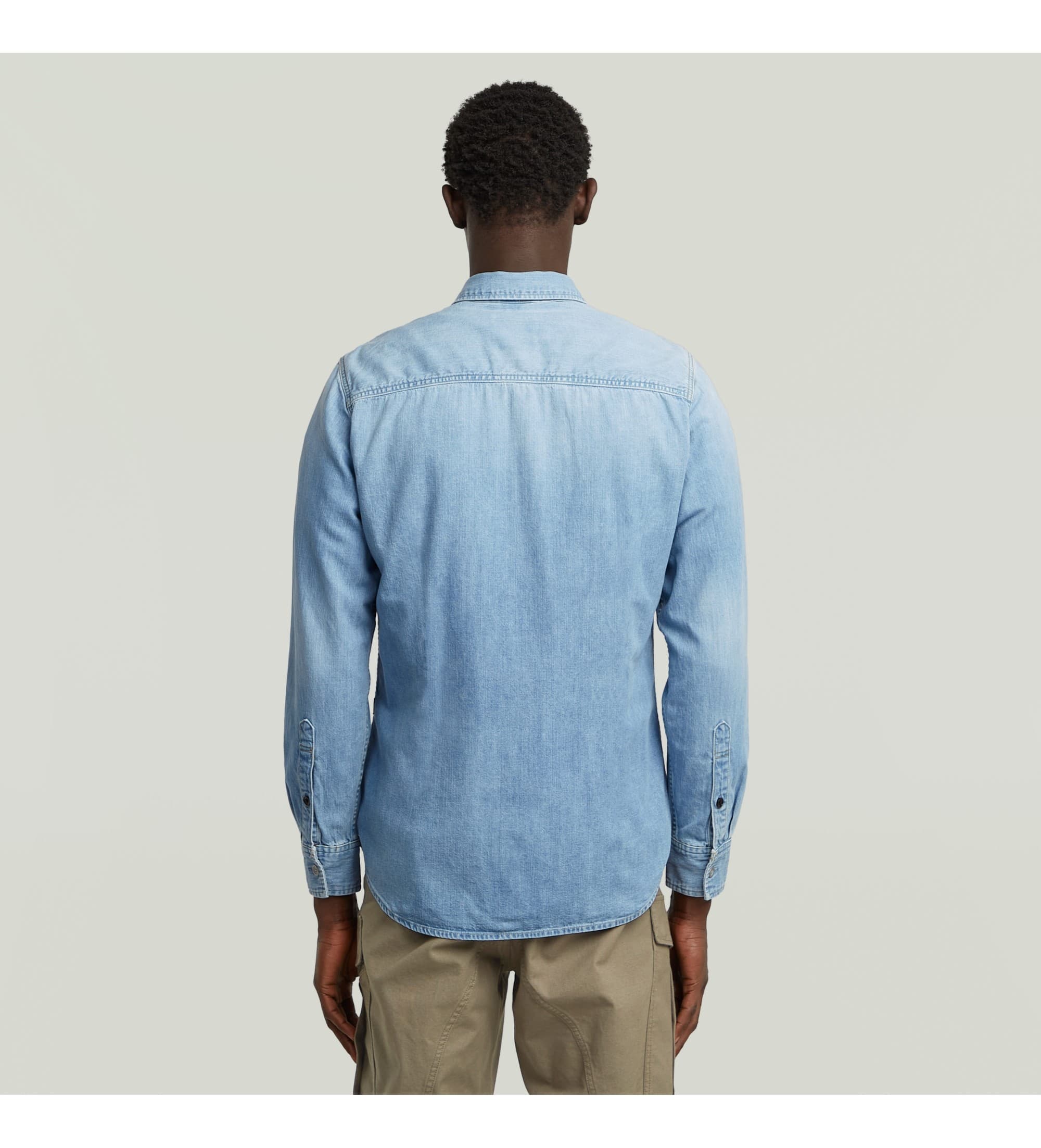 G-Star für Herren. D27681-D252-G614 Clean Slim Hemd blau (XS), Lässig, Langarm, Nachhaltig, Recycelte Baumwolle