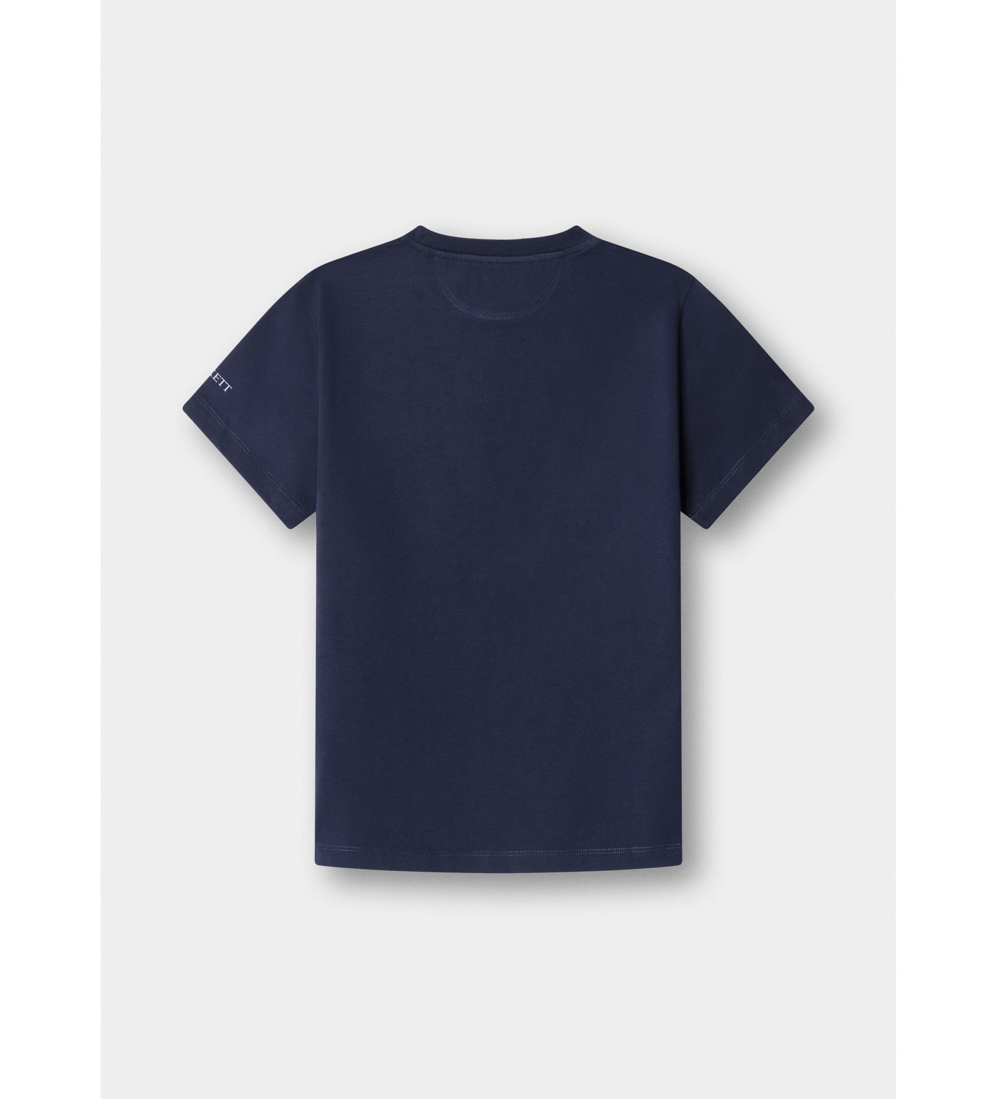 Hackett Londonvoor jongens. HK5000039 Heritage LRC Logo T-shirt blauw (K05), Wit, Casual, Katoen, Korte mouwen, kinderkleding