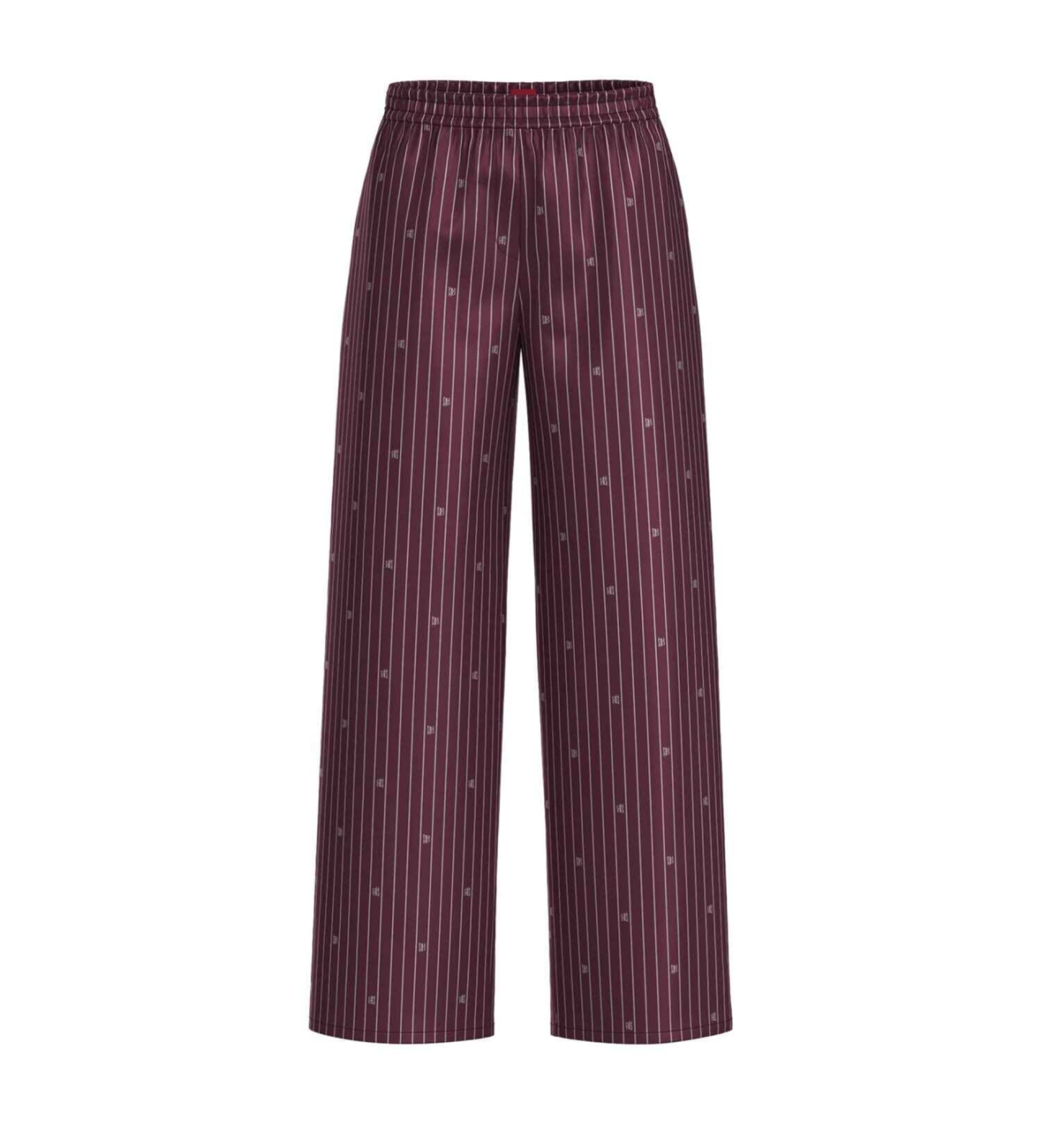 HUGOvoor vrouwen. 50556663 Hasabellal lila broek (40), Homewear, Katoen
