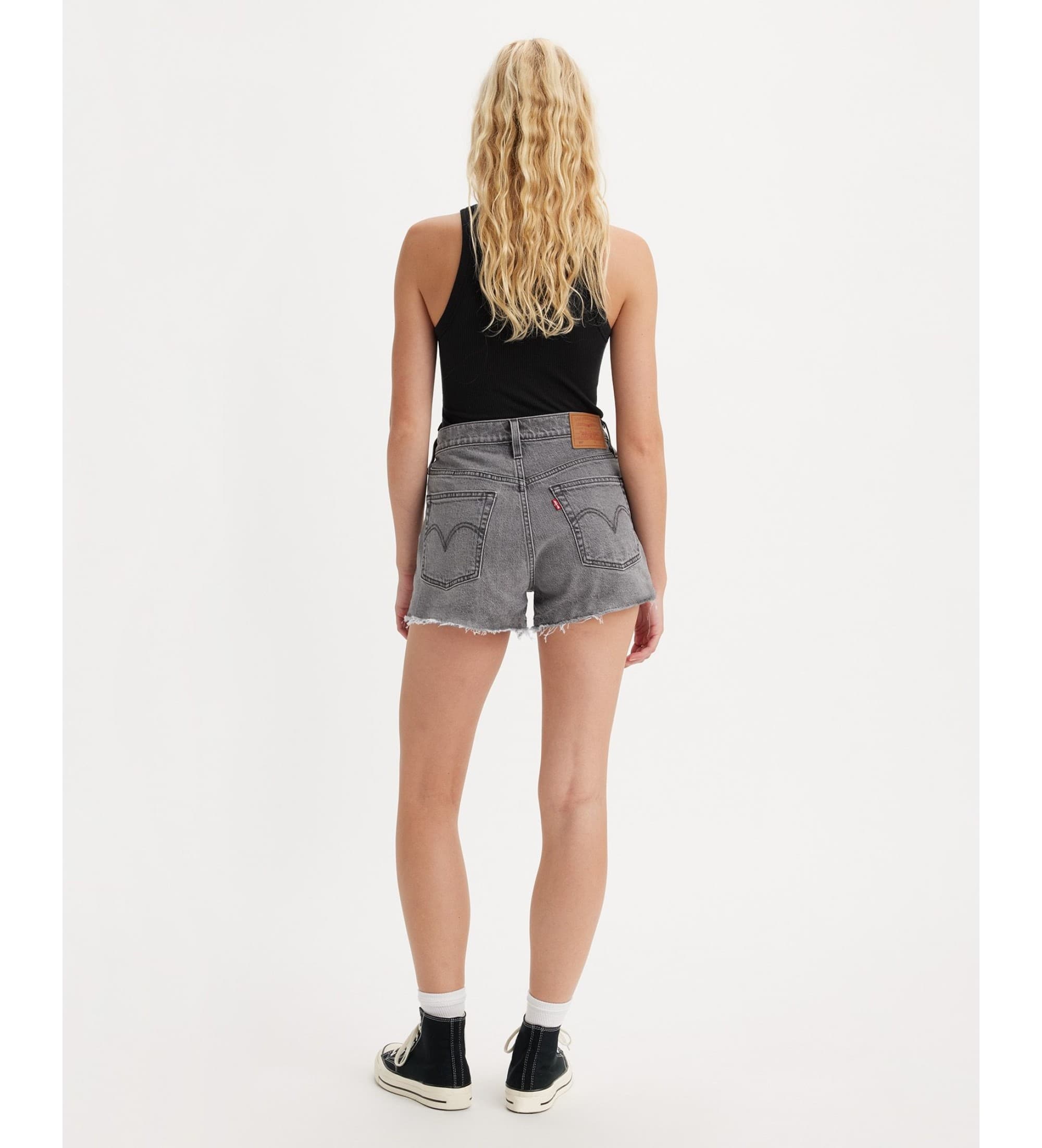 Levi's für Damen. 56327-0405 Kurze Hosen 501 grau (27), Lässig, Baumwolle, Denim