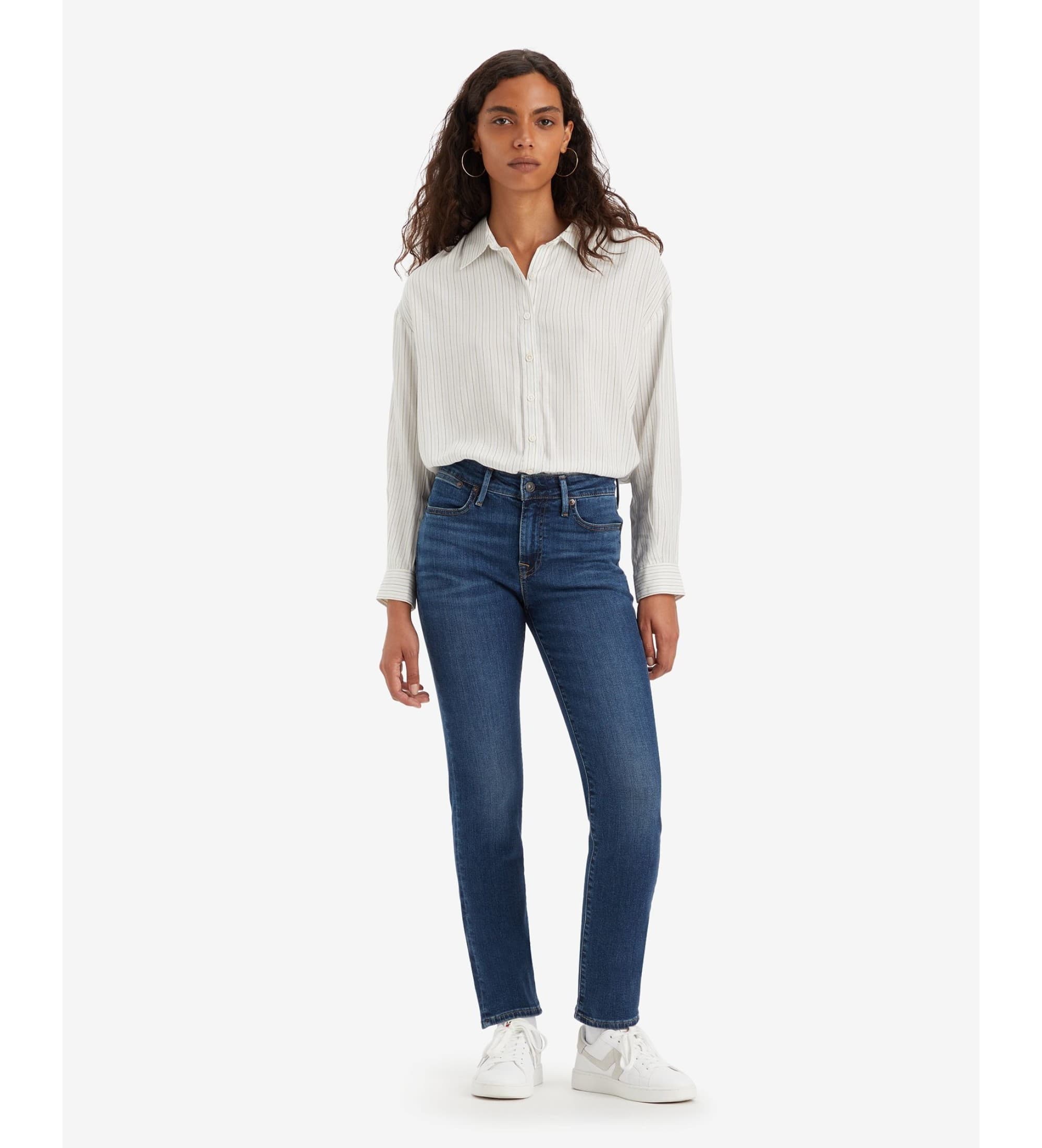 Levi's für Damen. A6199-0008 Jeans 712 Slim fit blau (30/32), Lässig, Baumwolle, Denim