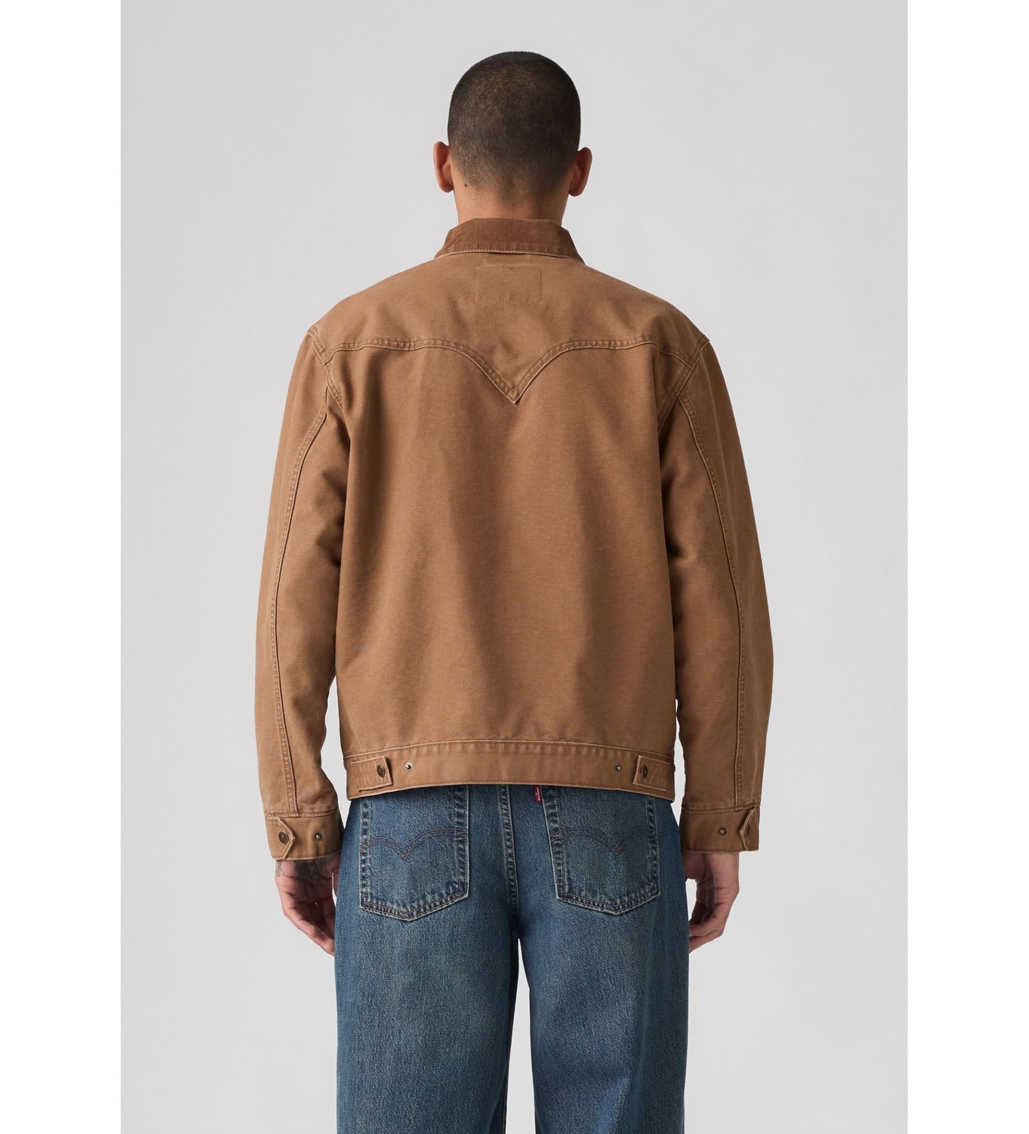 Levi's für Herren. 002WN-0002 Westernjacke North Action braun (M), Lässig, Baumwolle