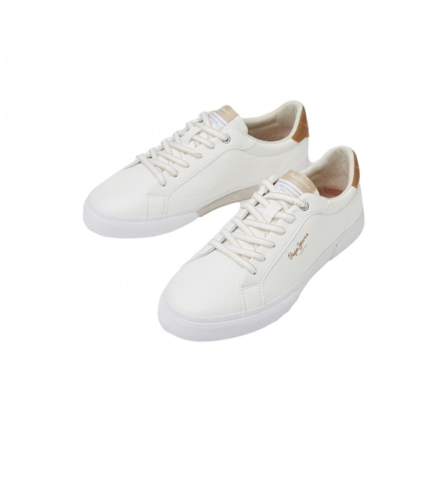 Pepe Jeansvoor vrouwen. PLS31445 Klassieke sneakers Kenton Max wit (39), Plat, Veters, Casual