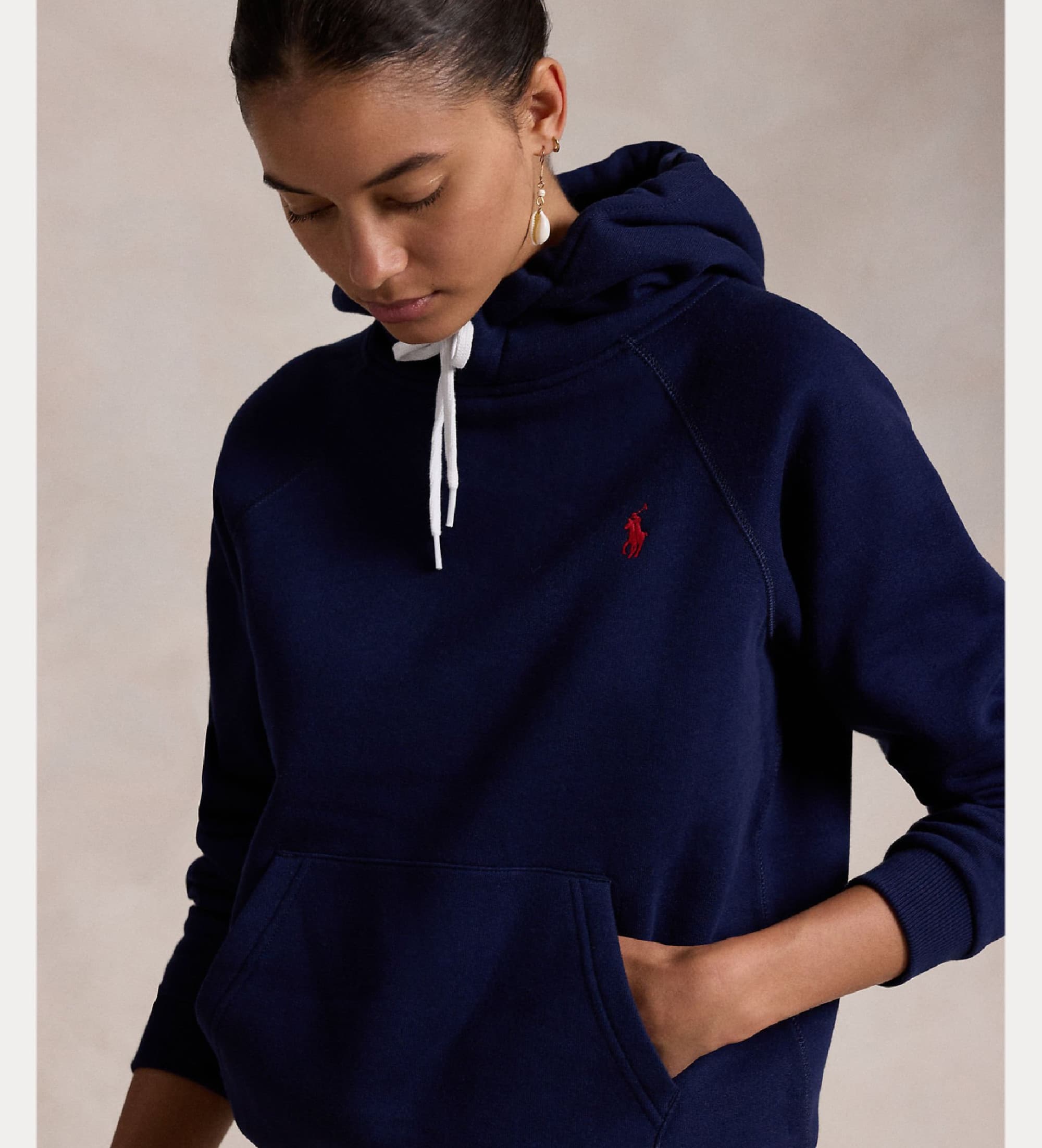 Polo Ralph Lauren für Damen. 211943007002 Marinefarbenes Freizeit-Sweatshirt (S), Lässig, Baumwolle
