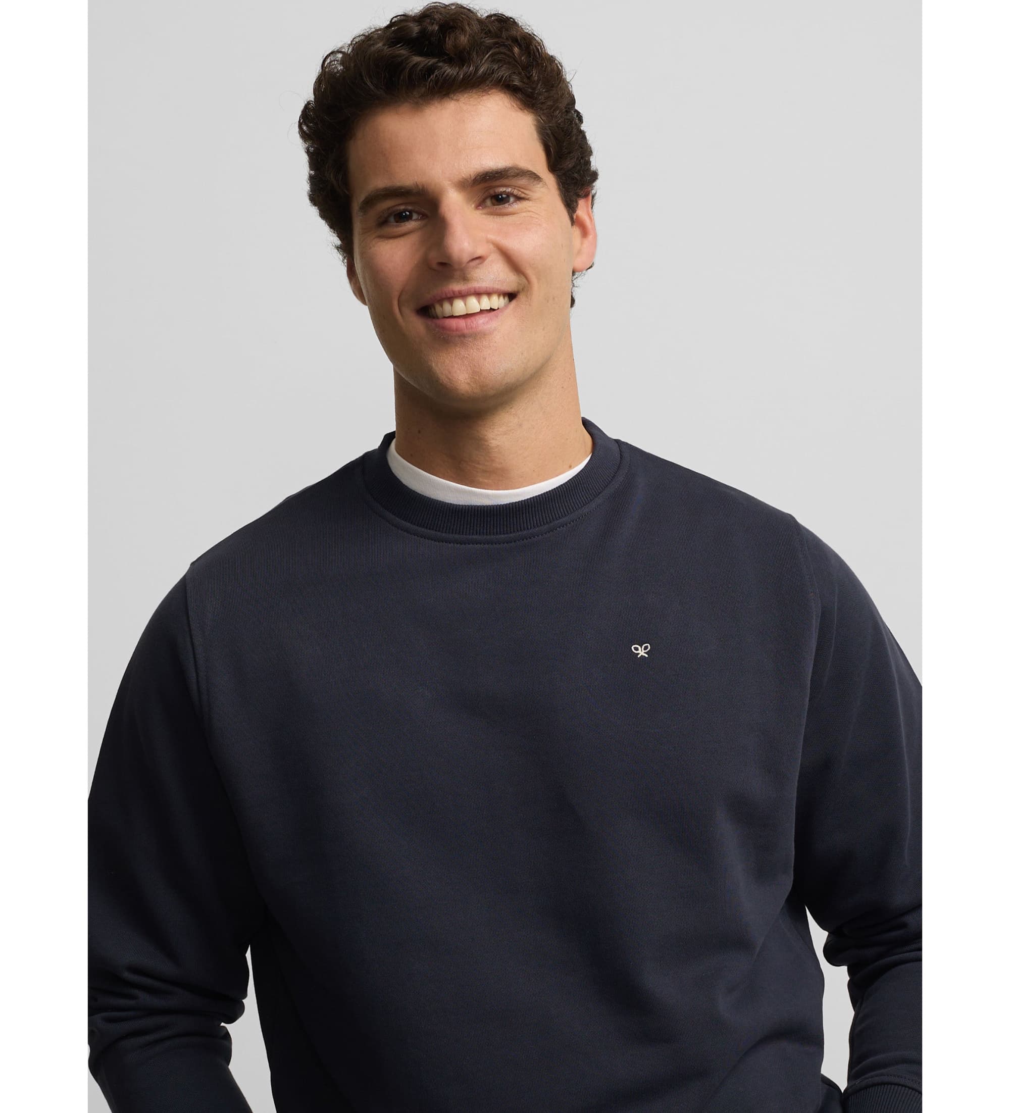 Silbon für Herren. S261021102187 Saint Tropez Club Sweatshirt navy (S), Lässig, Baumwolle, Marine