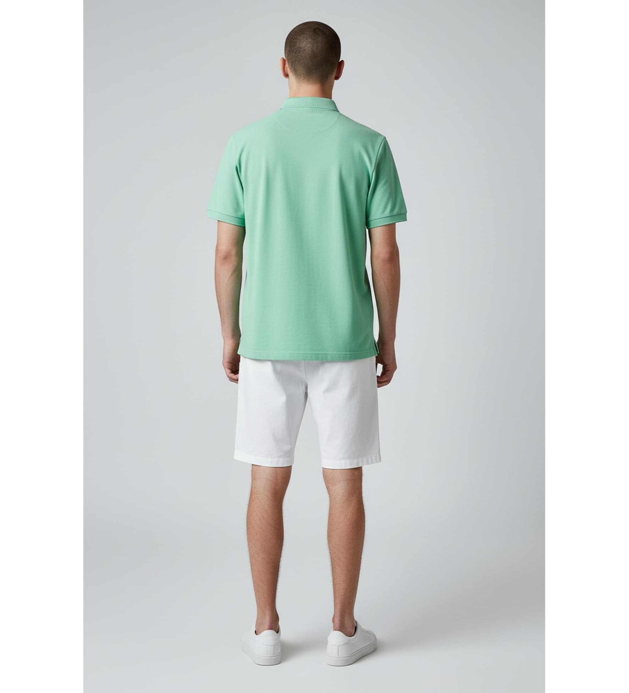 Superdry für Herren. M1110451A Vintage Poloshirt Destroy grün (L), Lässig, Baumwolle, Kurzarm