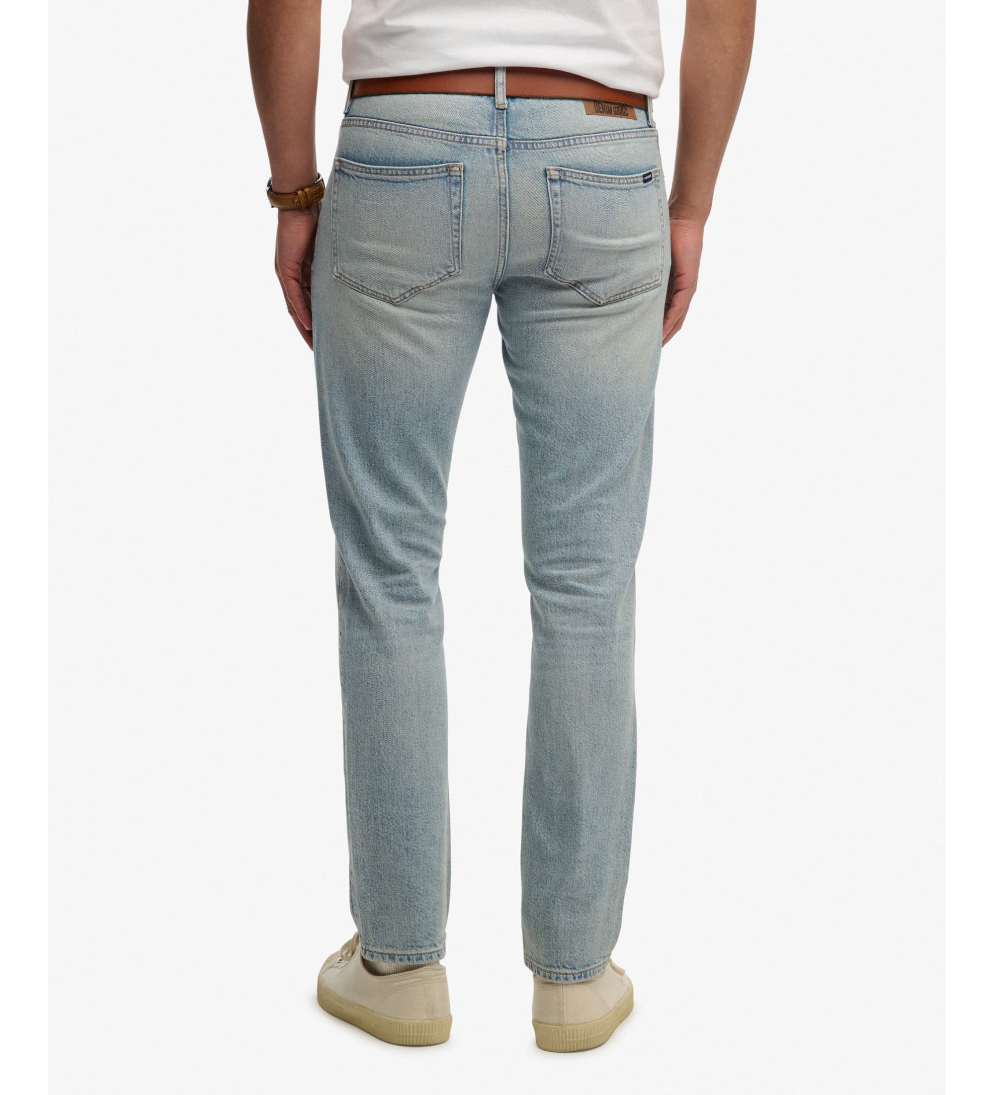 Superdryvoor mannen. M7010888A Vintage Slim Jeans blauw (32/32), Casual, Katoen, Denim