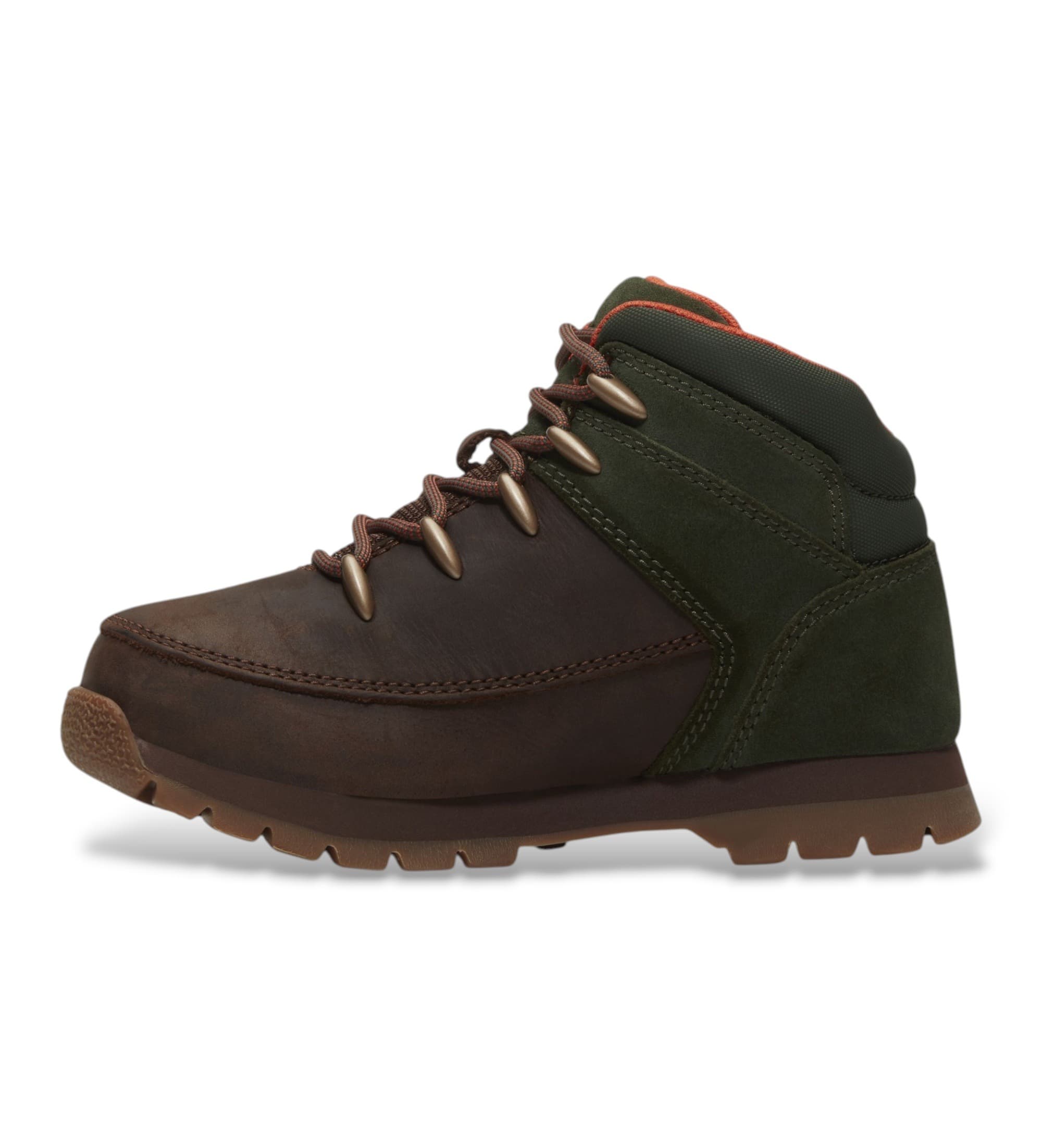 Timberland unisex pour enfant. TB0A5SRAAFK1 Bottes en cuir Euro Sprint marron (33), Plat, Lacets, Casuel, Outdoor, mode enfantine