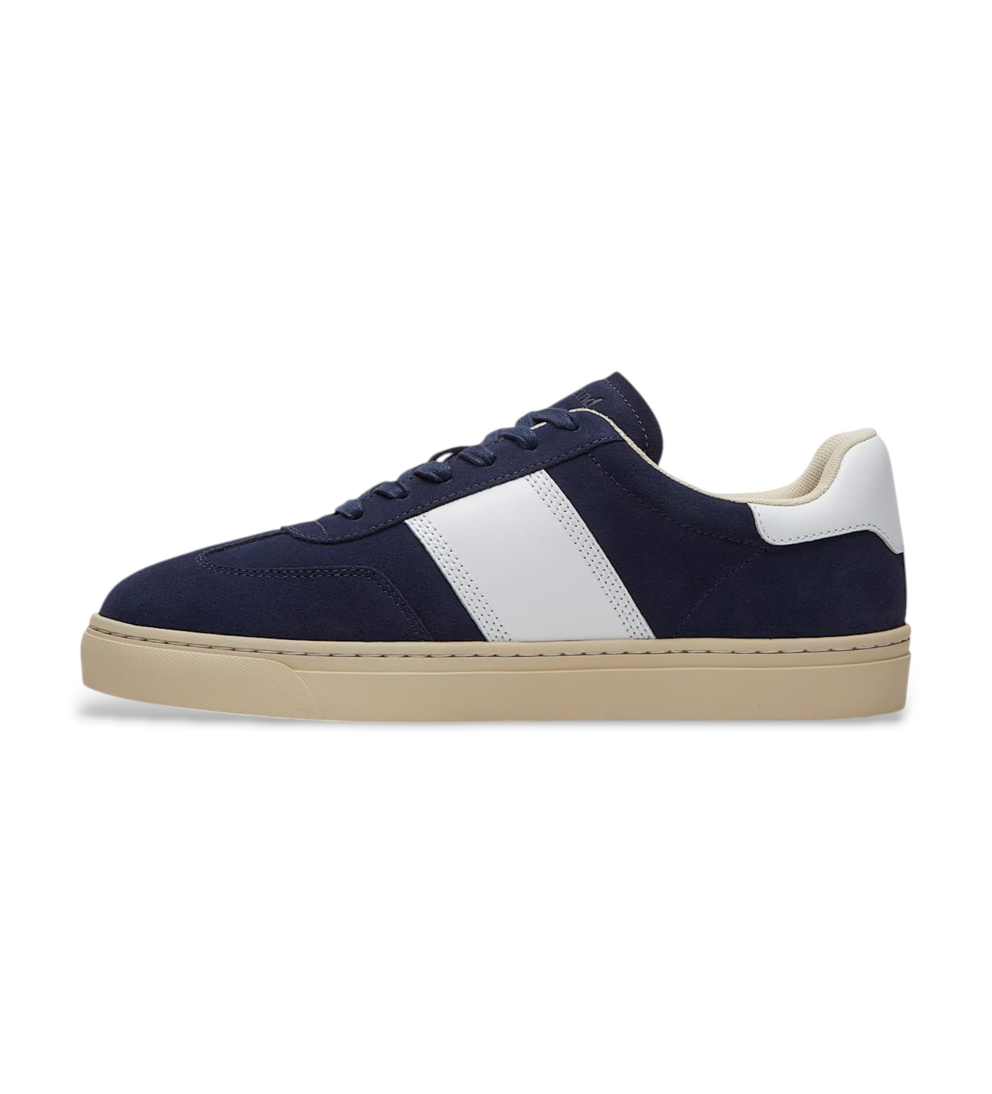 Timberland für Herren. TB0A43GGAJP1 Lisbon Street blaue Leder-Turnschuhe (38), Wohnung, Schnürsenkel, Lässig, Marine