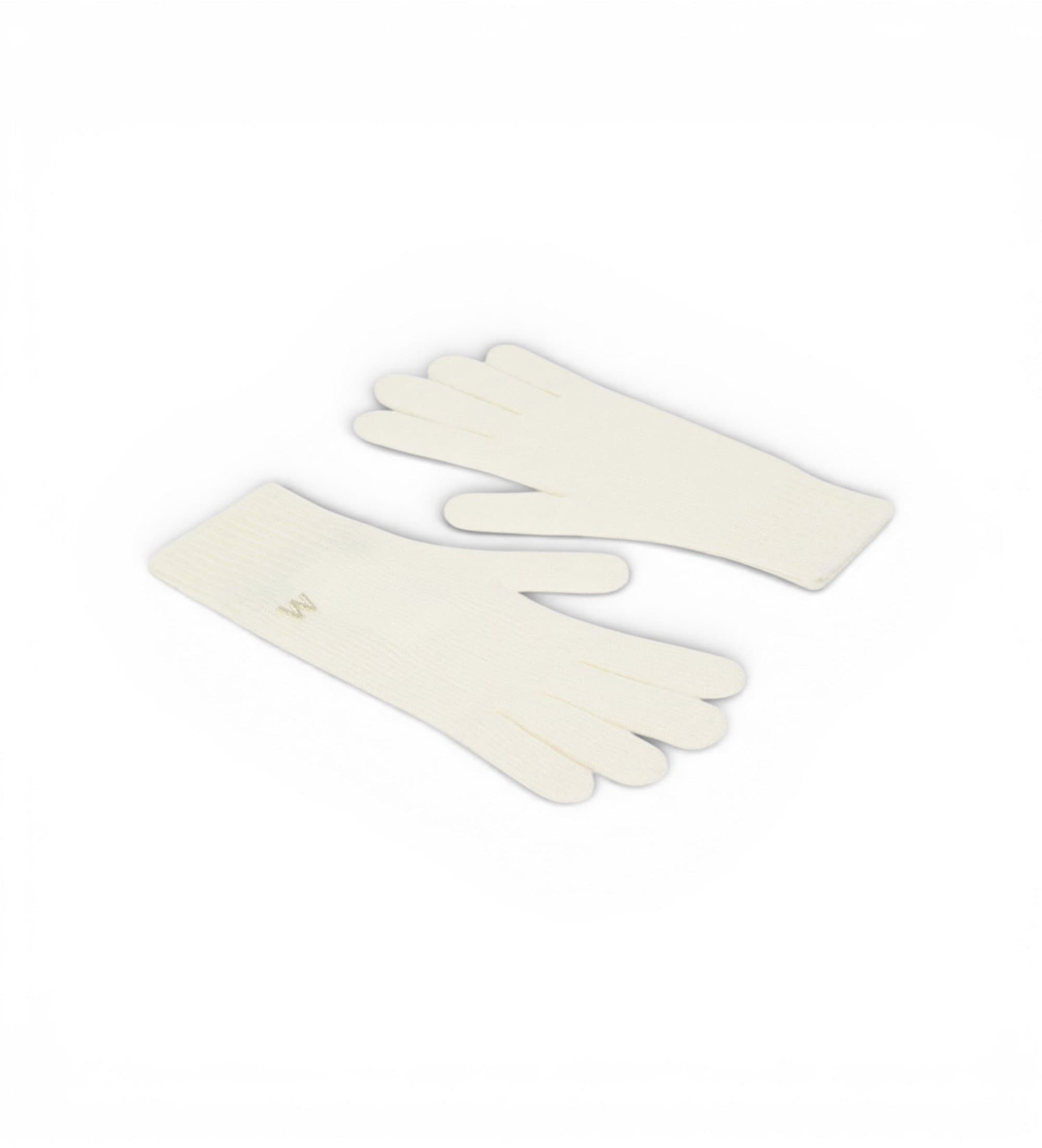 Weekend Max Mara pour femme. 2525566015600 Gants Lea blanc (OSFA), Casuel, Cachemire