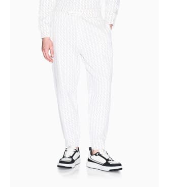 A|X Armani Exchangevoor mannen. XM001226AF11847F0017 Comfort broek wit (XS), Casual, Katoen