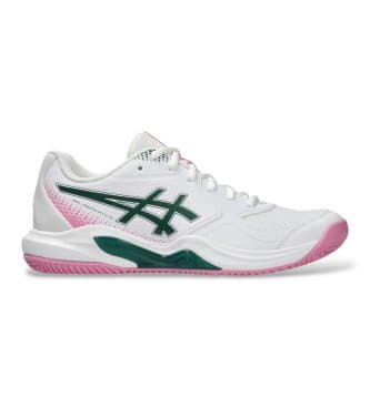 Asicsvoor vrouwen. 1042A318 Sneakers GEL-Dedicate 9 Padel wit (40), Plat, Veters, Casual, Sportief, Tennis/padels, Mesh