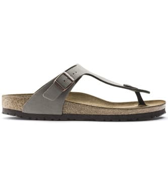 Birkenstockvoor mannen. 43391 Sandalen Gizeh Birko-Flor (Normale Pasvorm) grijs (39), Plat, Geen, Casual