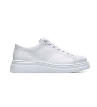 Campervoor vrouwen. K200508-041 Leren sportschoenen K200508 wit (37), Leer, Plat, Veters, Casual