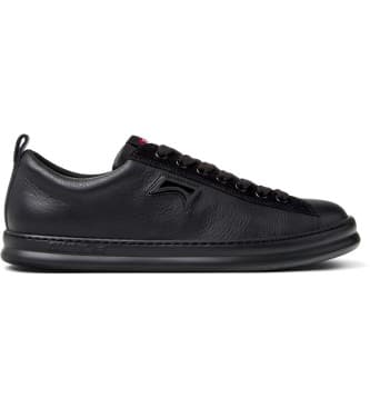 Campervoor mannen. K101052-004 Runner Four leren schoenen zwart (41), Leer, Plat, Veters, Casual