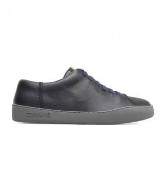 Campervoor mannen. K100479-001 Peu Touring lederen schoenen zwart (40), Leer, Plat, Veters, Casual