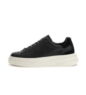 Guessvoor mannen. FMPVIBSUE12 Elba sportschoenen zwart (43), Plat, Veters, Casual