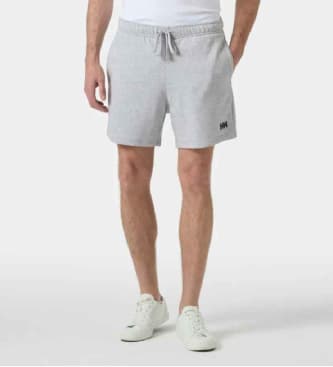 Helly Hansenvoor mannen. 54638 Terry Loop 6" Korte broek grijs (M), Casual, Sportief, Katoen