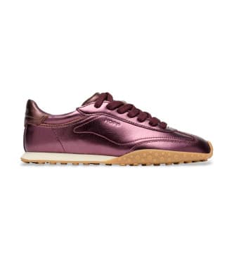 HOFFvoor vrouwen. 22561015 Bridge Metallics Lila Leren Sneakers (39), Leer, Plat, Veters, Casual