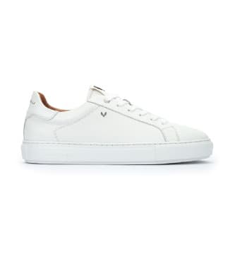 Martinellivoor mannen. 1738-2950S Hastings leren schoenen wit (42), Leer, Plat, Veters, Casual
