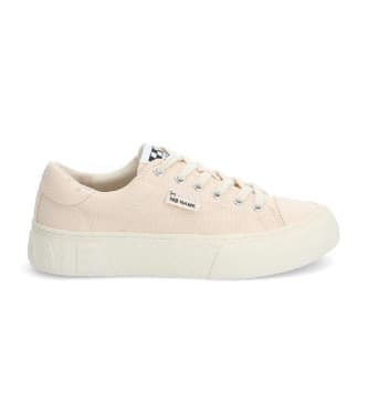 NO NAMEvoor vrouwen. QNBCOD0 Reset beige pantoffels (37), Stof, Plat, Veters, Casual