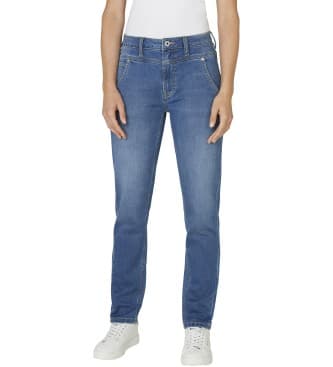 Pepe Jeansvoor vrouwen. PL2050854AG Blauwe Carey Jeans (25/30), Casual, Katoen, Denim