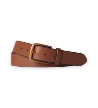 Polo Ralph Laurenvoor mannen. 405913732002 Leren riem met bruin paard (32), Casual, Havanna, Klassiek, Leer