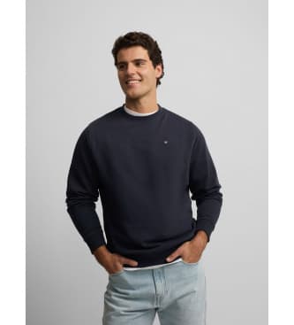 Silbonvoor mannen. S261021102187 Saint Tropez club sweatshirt marine (S), Casual, Katoen, Marineblauw