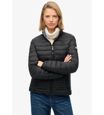 Superdryvoor vrouwen. W5012067A Fuji Lite Jas zwart (L), Casual, Gerecycled nylon
