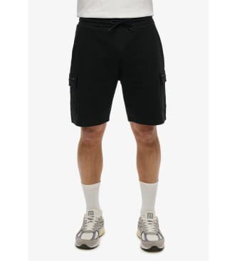 Superdryvoor mannen. M7110470A Cargo Tech Kort Zwart (M), Casual, Katoen