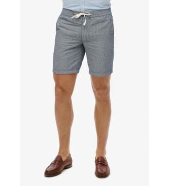 Superdryvoor mannen. M7110455A Merchant Store shorts blauw (M), Casual, Vlas
