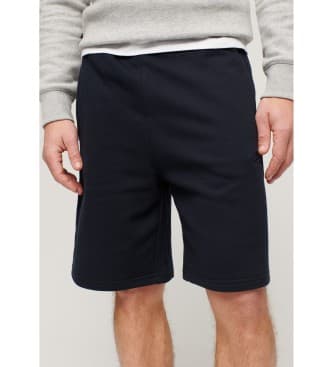 Superdryvoor mannen. M7110427A Essentiële gebreide shorts met logo zwart (S), Casual, Katoen