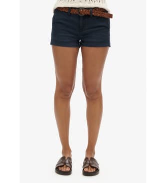 Superdryvoor vrouwen. W7110393A Marine chino shorts (S), Blauw, Casual, Katoen