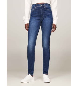 Tommy Jeansvoor vrouwen. DW0DW19258 Jeans Sylvia Hgh Skn Ch0258 blauw (26/32), Casual, Denim, Biologisch katoen, Duurzaam